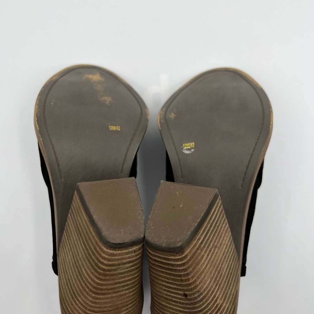 VINCE CAMUTO KORAL BOOTIES WITH A PEEP OPEN TOE And Zipper In BLACK - SIZE 10 - Picture 8 of 13